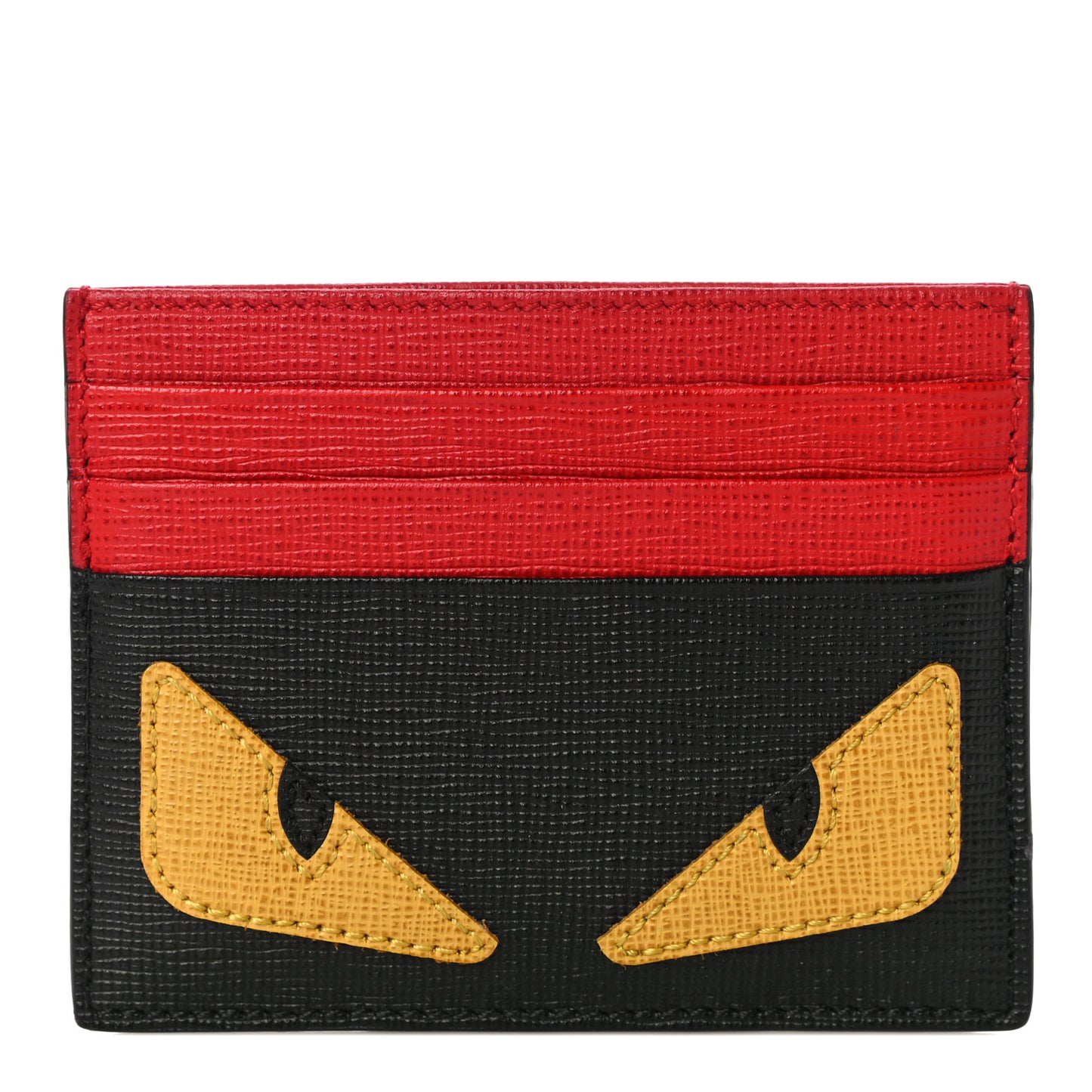 Vitello Elite Monster Eyes Card Holder Black Yellow Red