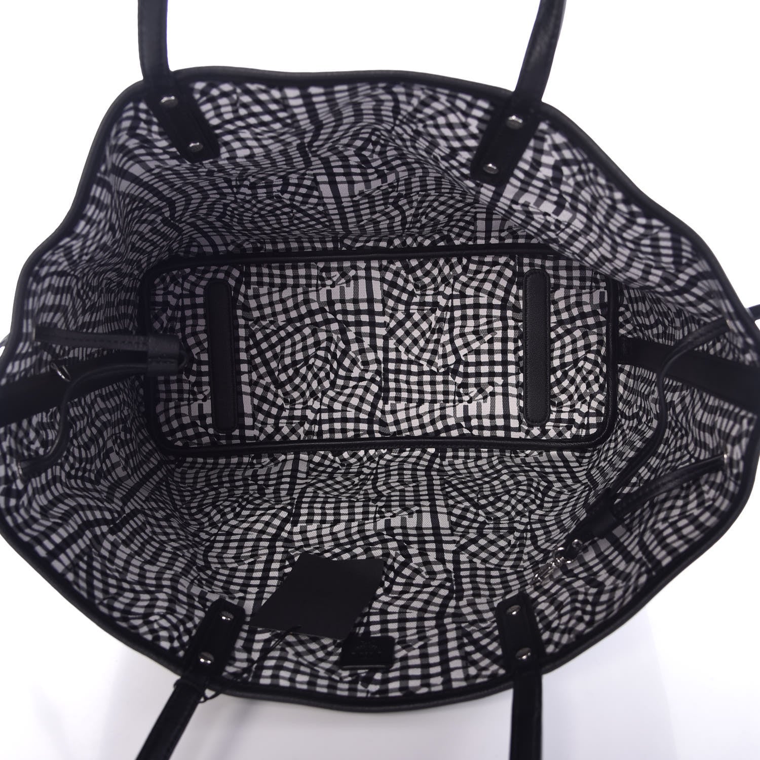 MCM Visetos Medium Reversible Shopper Tote Black 10 of 12