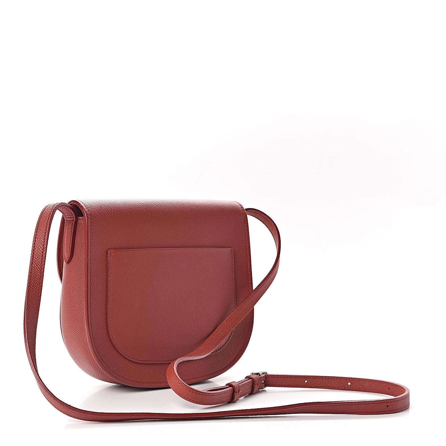 Grained Calfskin Small Trotteur Rust