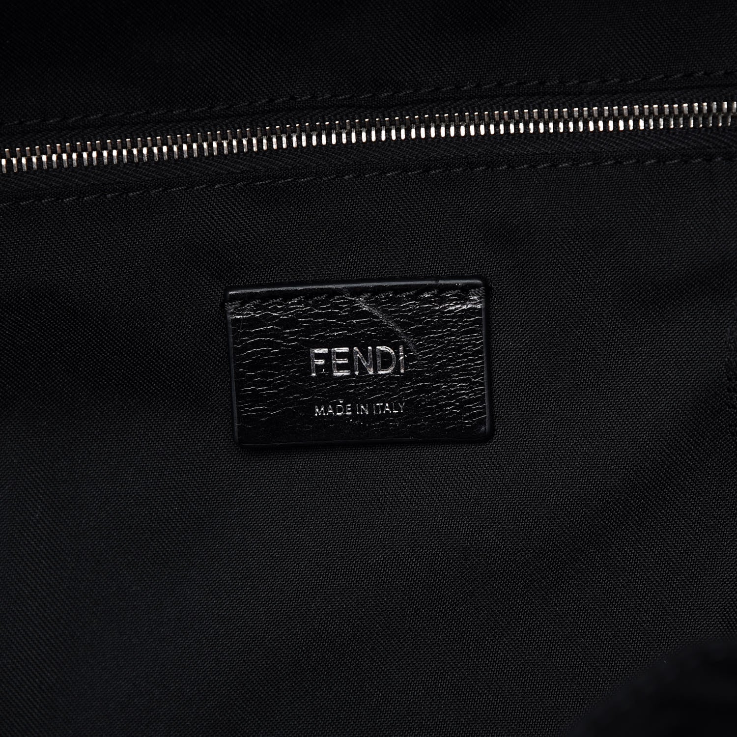 Fendi Nylon Vitello Liberty Metal Monster Eyes Rounded Backpack Tempesta 6 of 7