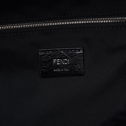 Fendi Nylon Vitello Liberty Metal Monster Eyes Rounded Backpack Tempesta 6 of 7