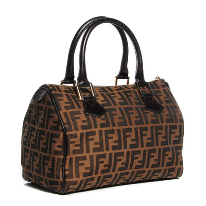 Fendi Zucca Cuoio Lucido Medium Chef Boston Tobacco Moro 3 of 11