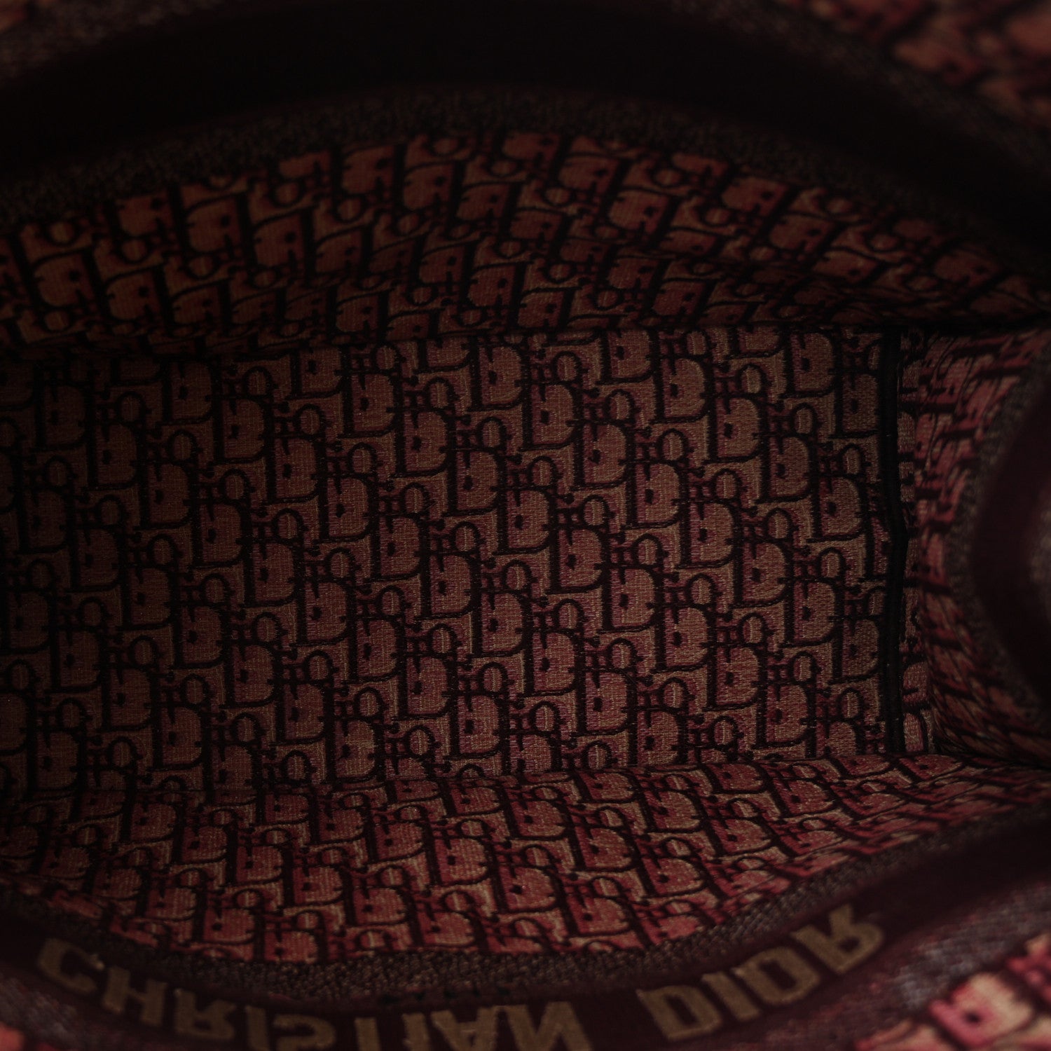 Christian Dior Oblique Large Book Tote Burgundy Multicolor 5 of 11