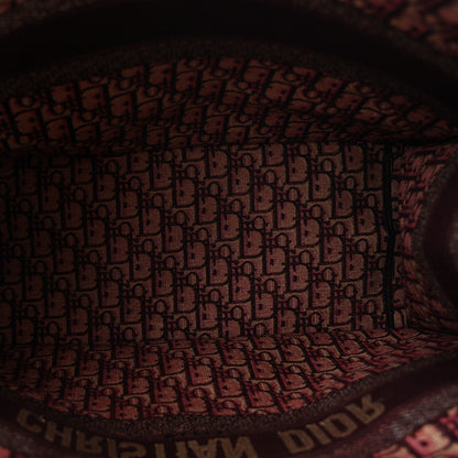 Christian Dior Oblique Large Book Tote Burgundy Multicolor 5 of 11