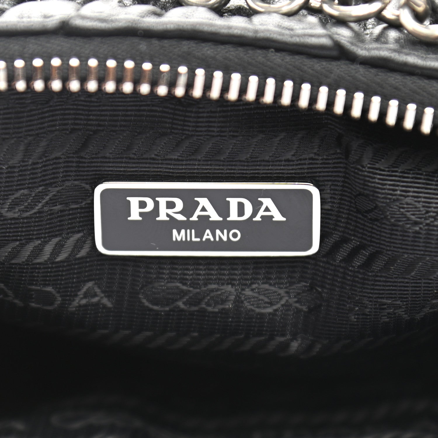Prada Nappa Gaufre Re-Edition 2005 Shoulder Bag Black 6 of 12