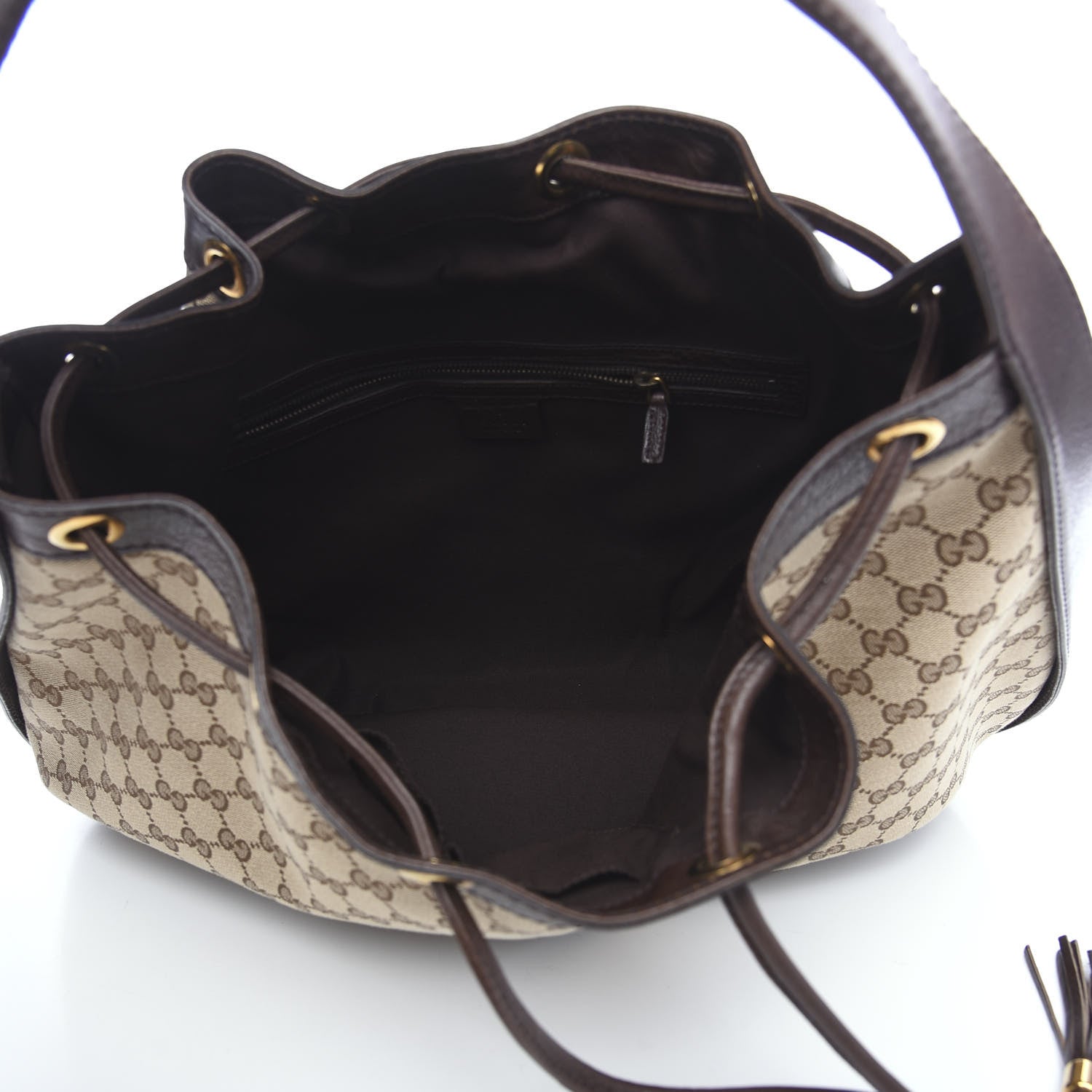 Gucci Monogram Medium Interlocking Icon Shoulder Bag Dark Brown 4 of 9