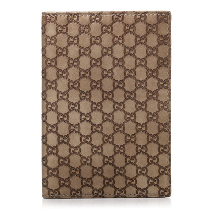 Gucci Metallic Guccissima Signature Passport Case Gold 1 of 8