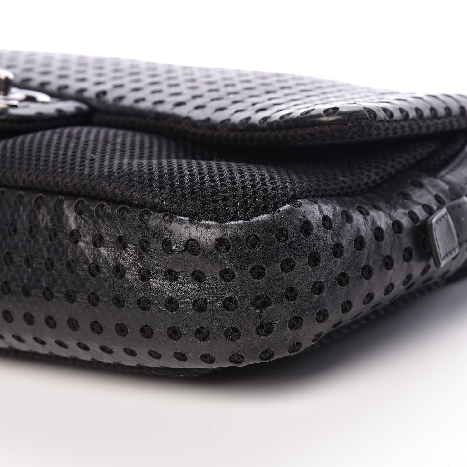 Chanel Perforated Lambskin Jumbo Easy Flap Black 7 of 16