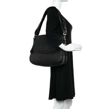 Tom Ford Grained Calfskin Large Jennifer Crossbody Bag Black 2 of 12