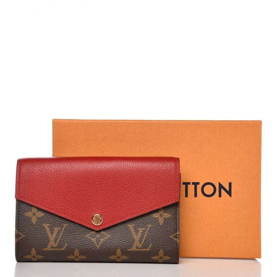 Monogram Pallas Compact Wallet Cherry