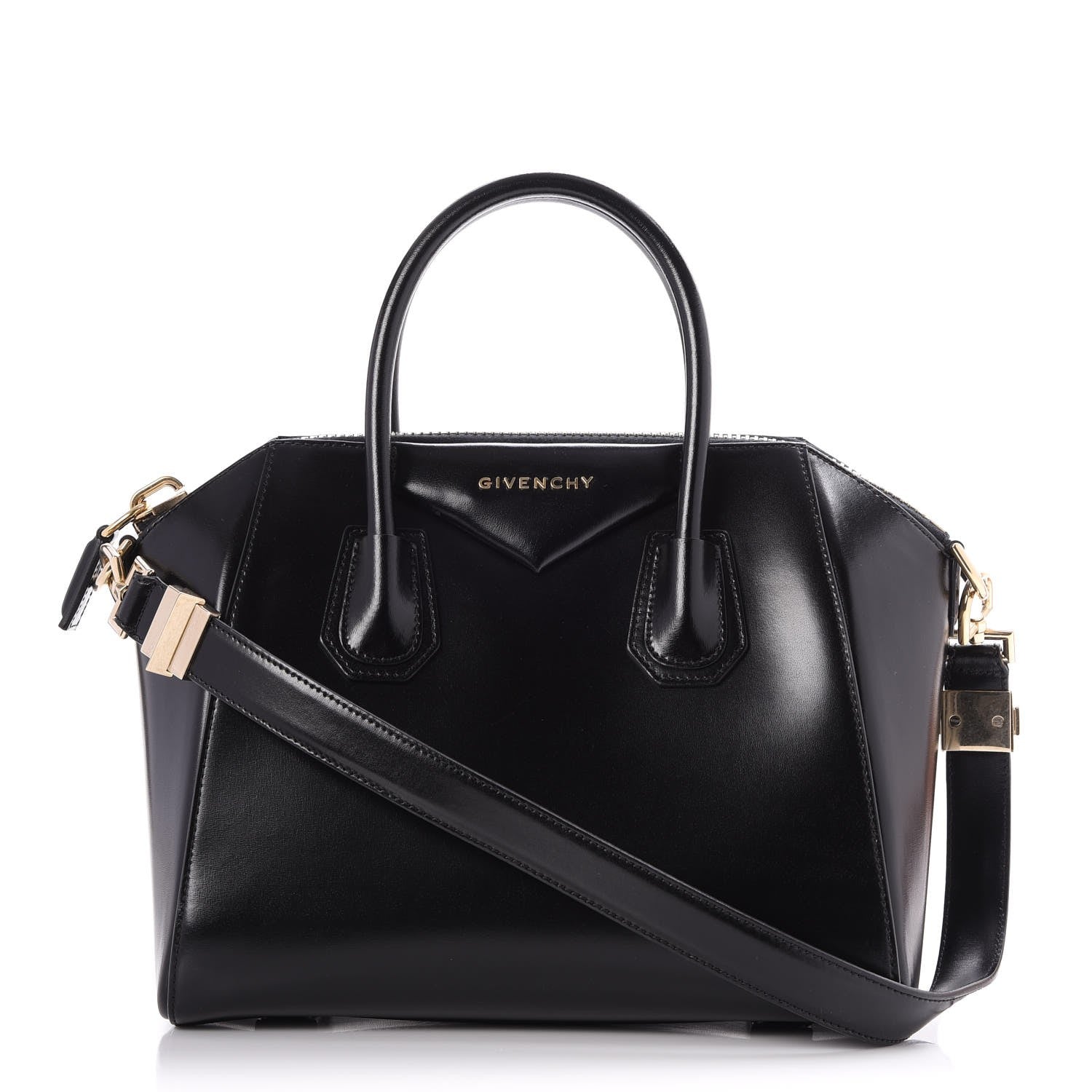 Givenchy Shiny Lord Calfskin Small Antigona Black 1 of 8