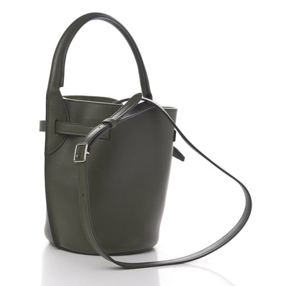 Celine Smooth Calfskin Nano Big Bag Bucket Army Green 7 of 10