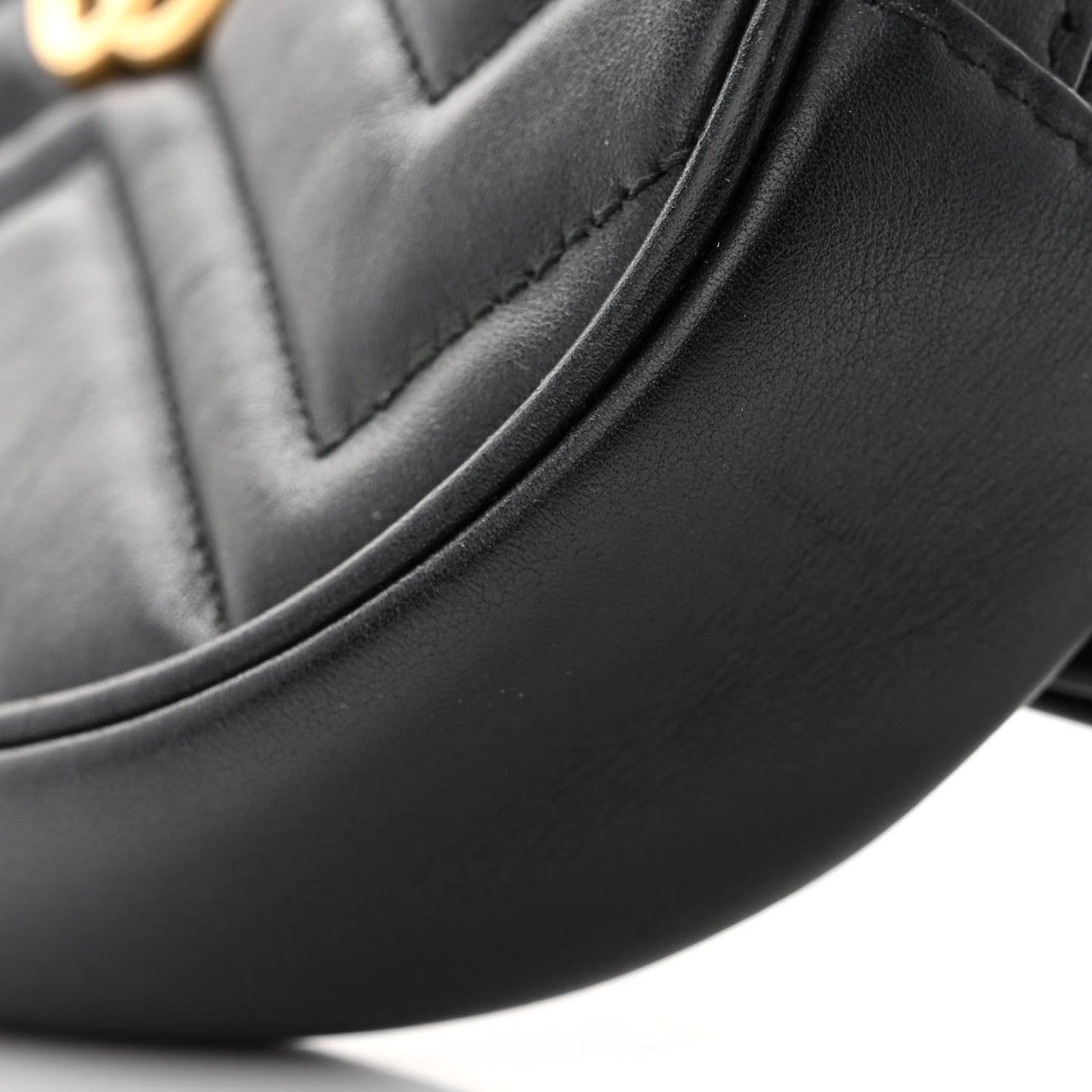 Calfskin Matelasse GG Marmont Belt Bag 105 42 Black