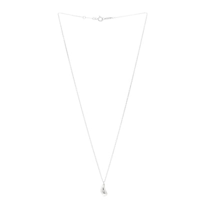 Tiffany Sterling Silver 12mm Elsa Peretti Tear Drop Pendant Necklace 3 of 4