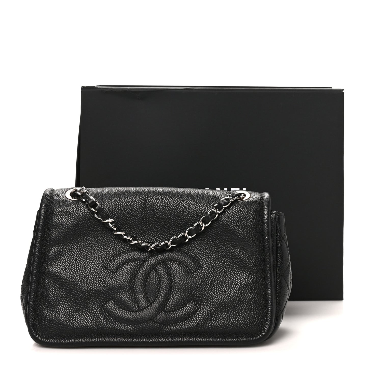 Caviar Medium Timeless CC Flap Black