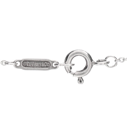 Tiffany Sterling Silver Diamond Heart Key Pendant Necklace 4 of 4