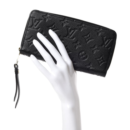 Louis Vuitton Empreinte Zippy Wallet Black 2 of 9