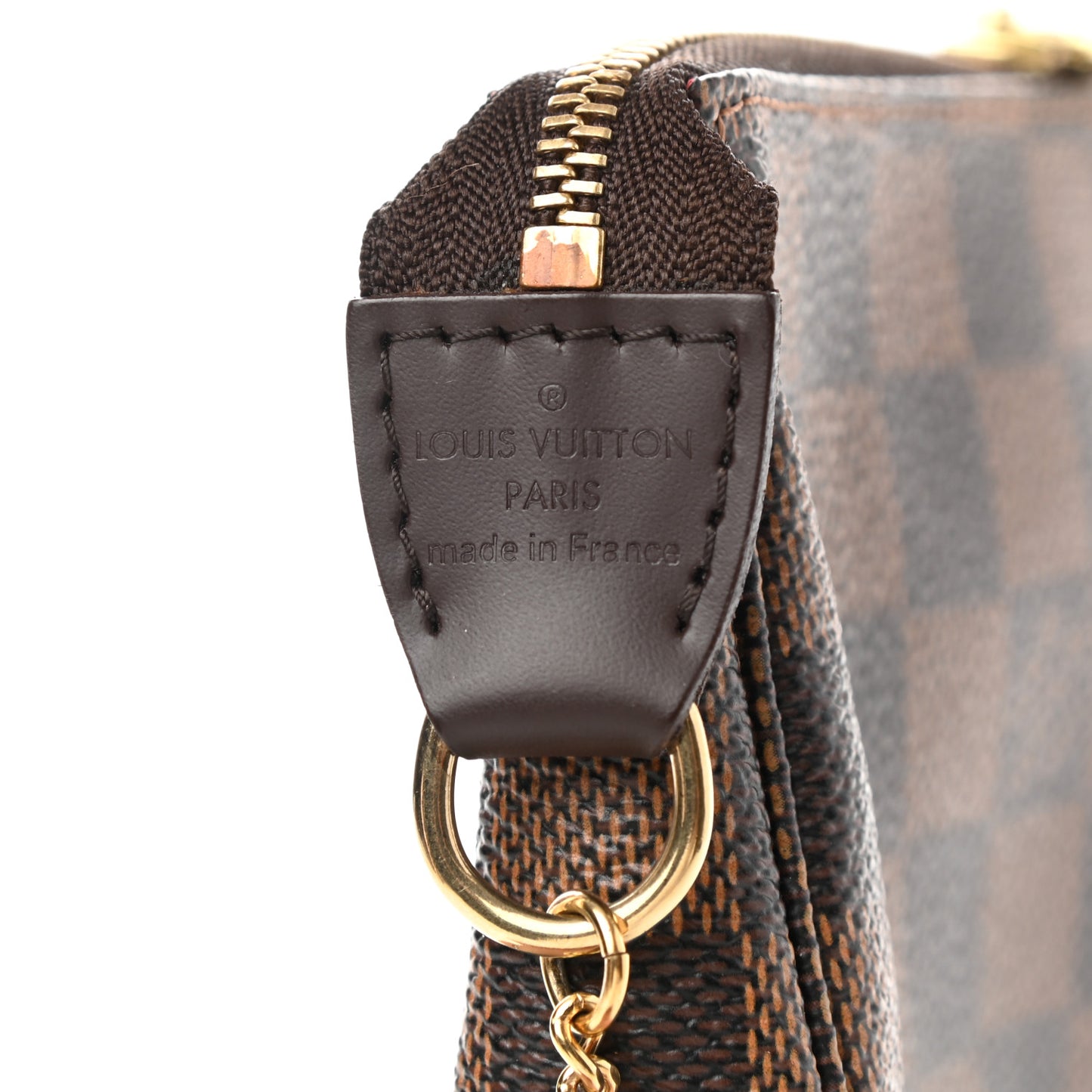 Damier Ebene Complice Trunks and Bags Mini Pochette Accessories Red