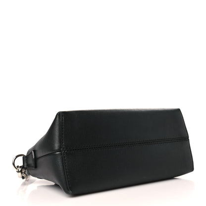 Fendi Vitello Dolce Bi-Color FF 1974 Embossed Mini By The Way Boston Bag Black Maya 4 of 9