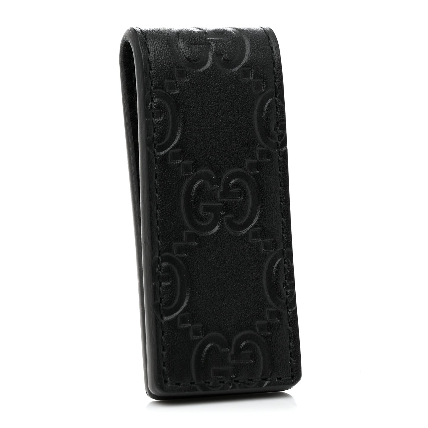 Guccissima Signature Dorian Money Clip Black