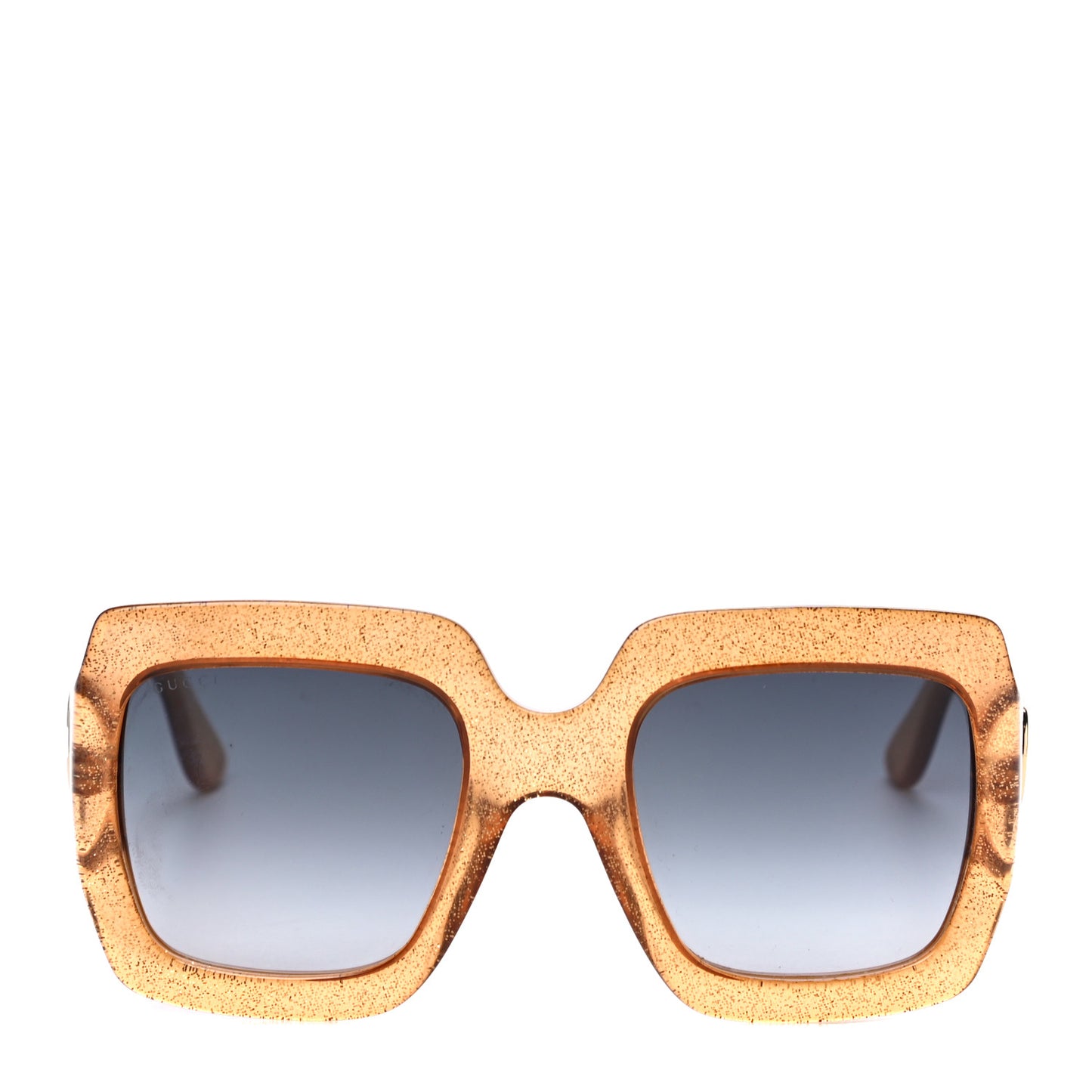 Acetate Square Frame Sunglasses GG0053S Glitter Gold