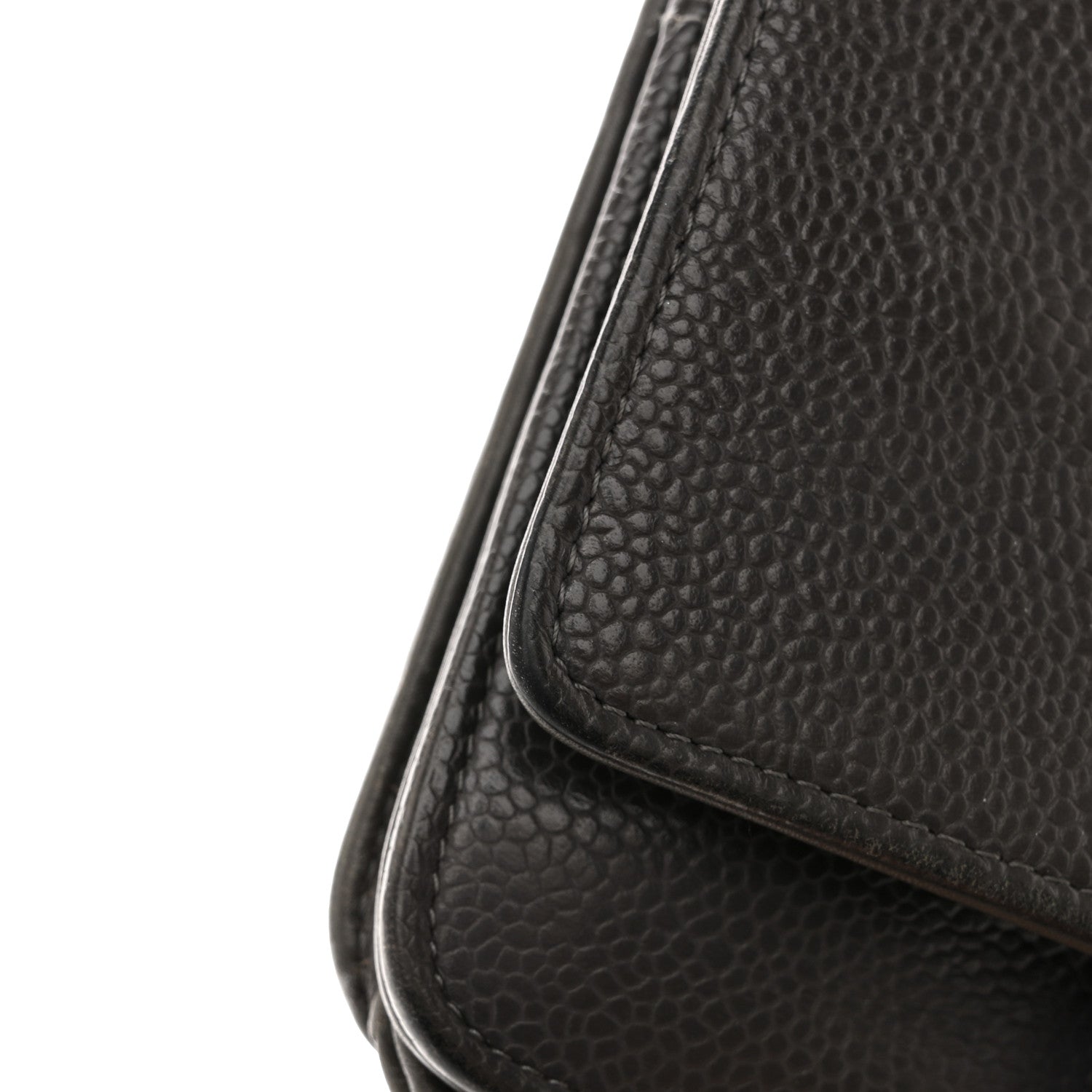 Chanel Caviar Timeless CC Wallet on Chain WOC Grey 15 of 15