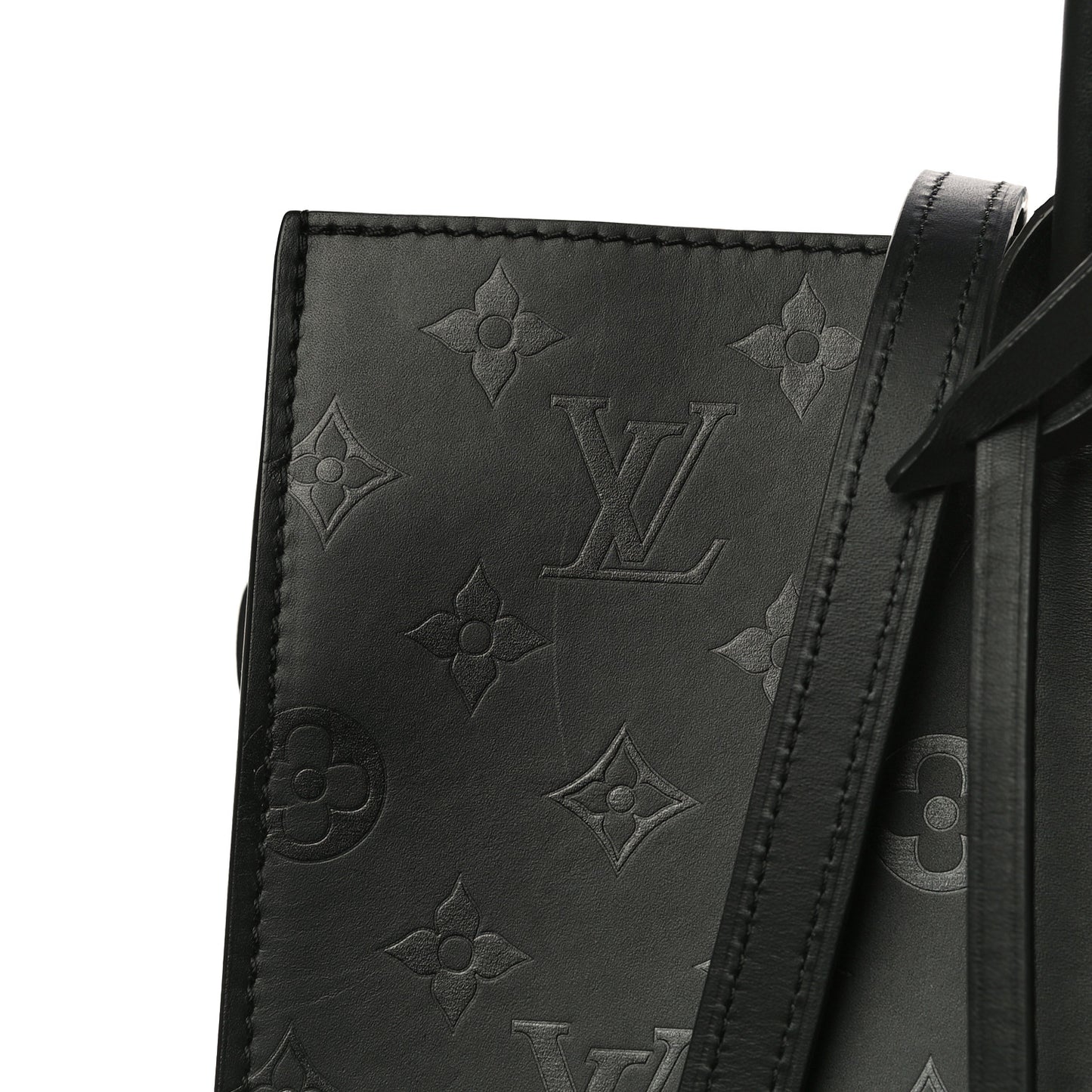 Monogram Cuir Plume Very Tote GM Black