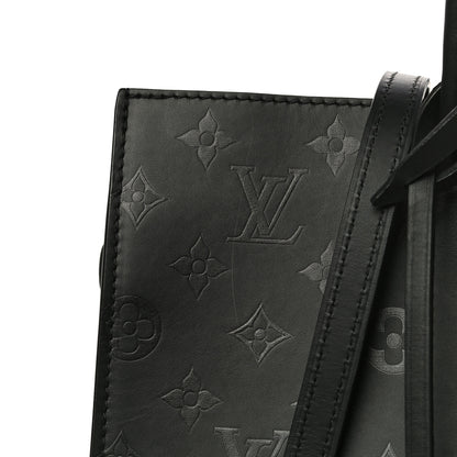 Louis Vuitton Monogram Cuir Plume Very Tote GM Black 10 of 12