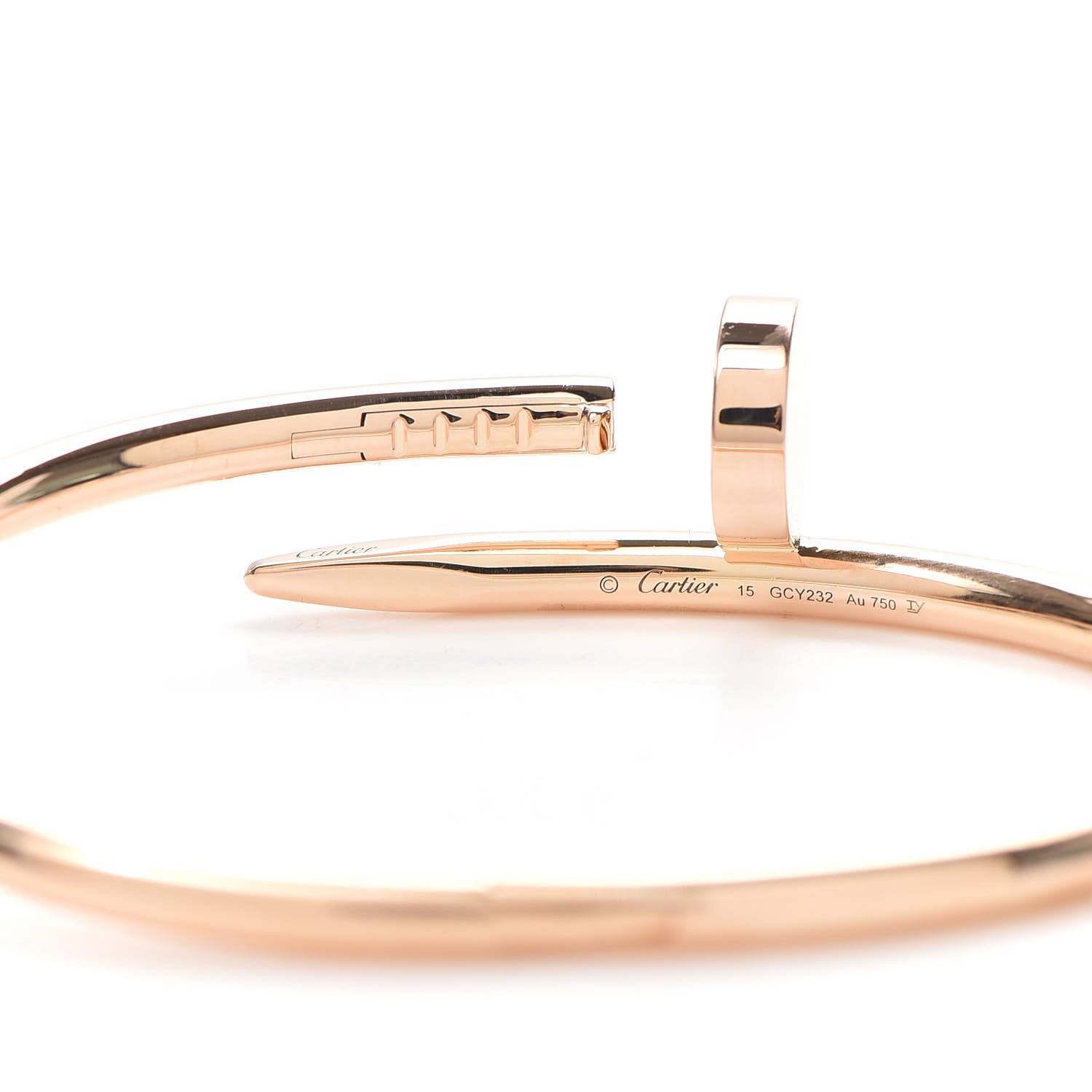 Cartier 18K Pink Gold Juste Un Clou Bracelet 15 5 of 6