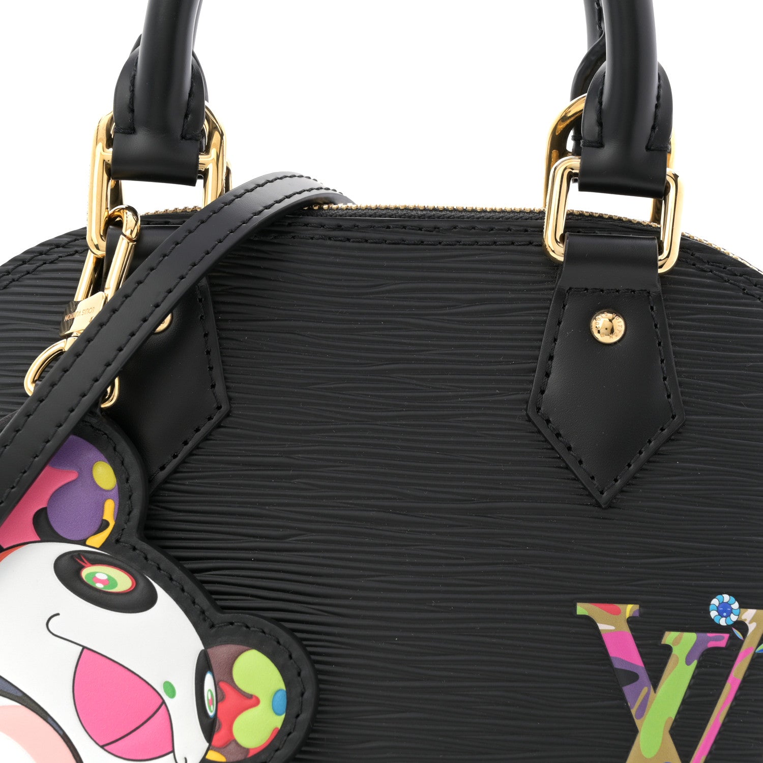 Louis Vuitton LV X TM Epi Alma BB Black 7 of 9