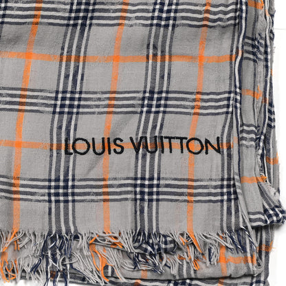 Louis Vuitton Wool Plaid Masai Tartan Rug Shawl 3 of 3