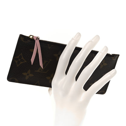 Louis Vuitton Monogram Josephine Wallet Zippered Insert Rose Ballerine 2 of 7