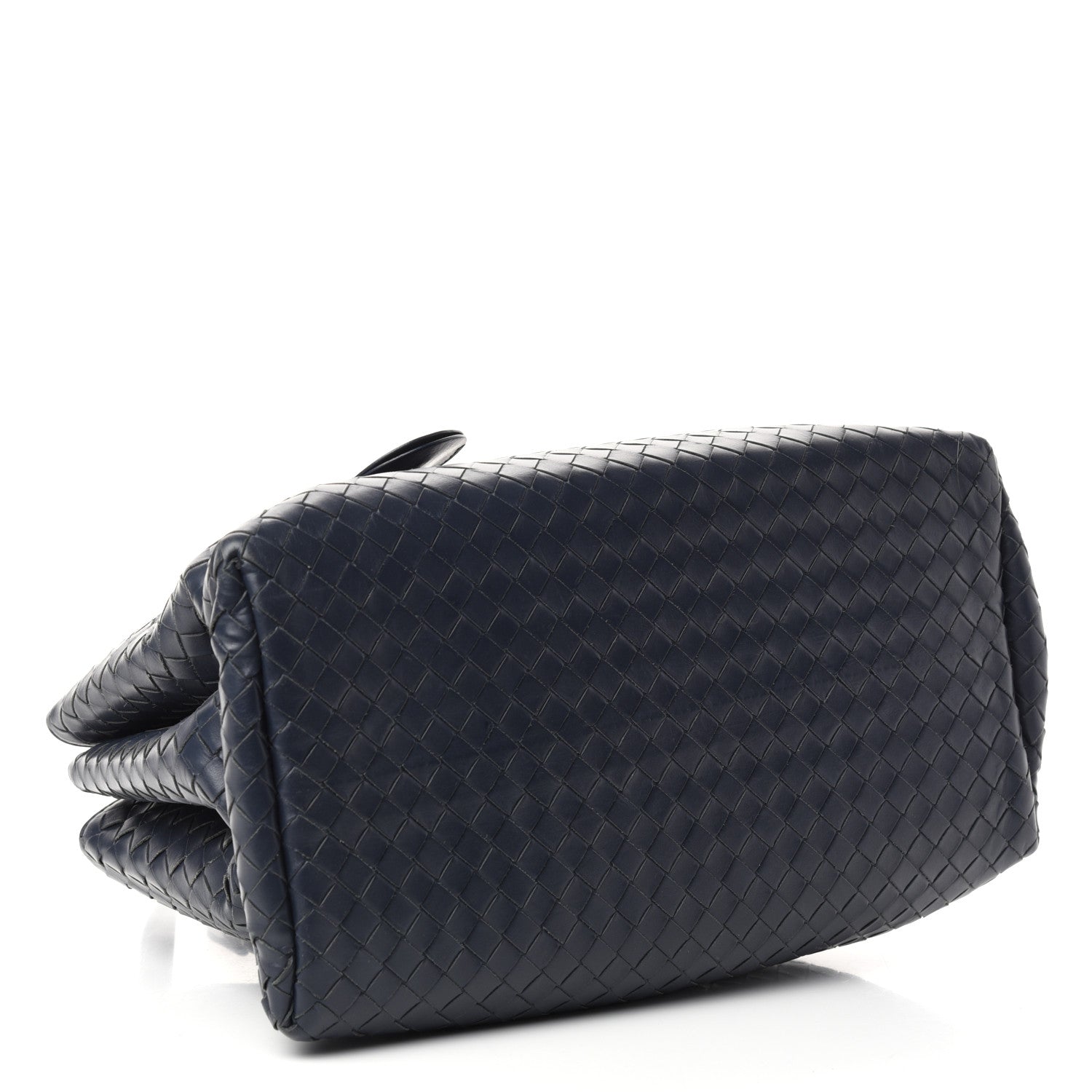 Bottega Veneta Nappa Intrecciato Small Roma Tote Dark Blue 4 of 9