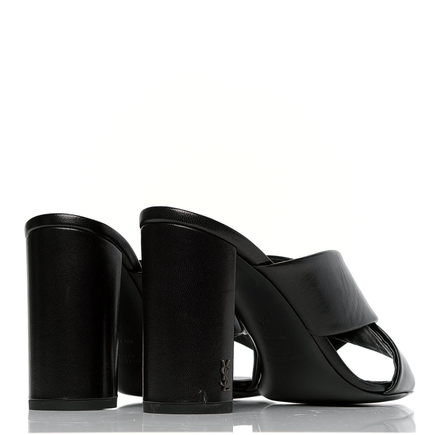 Calfskin LouLou Mules 39 Black