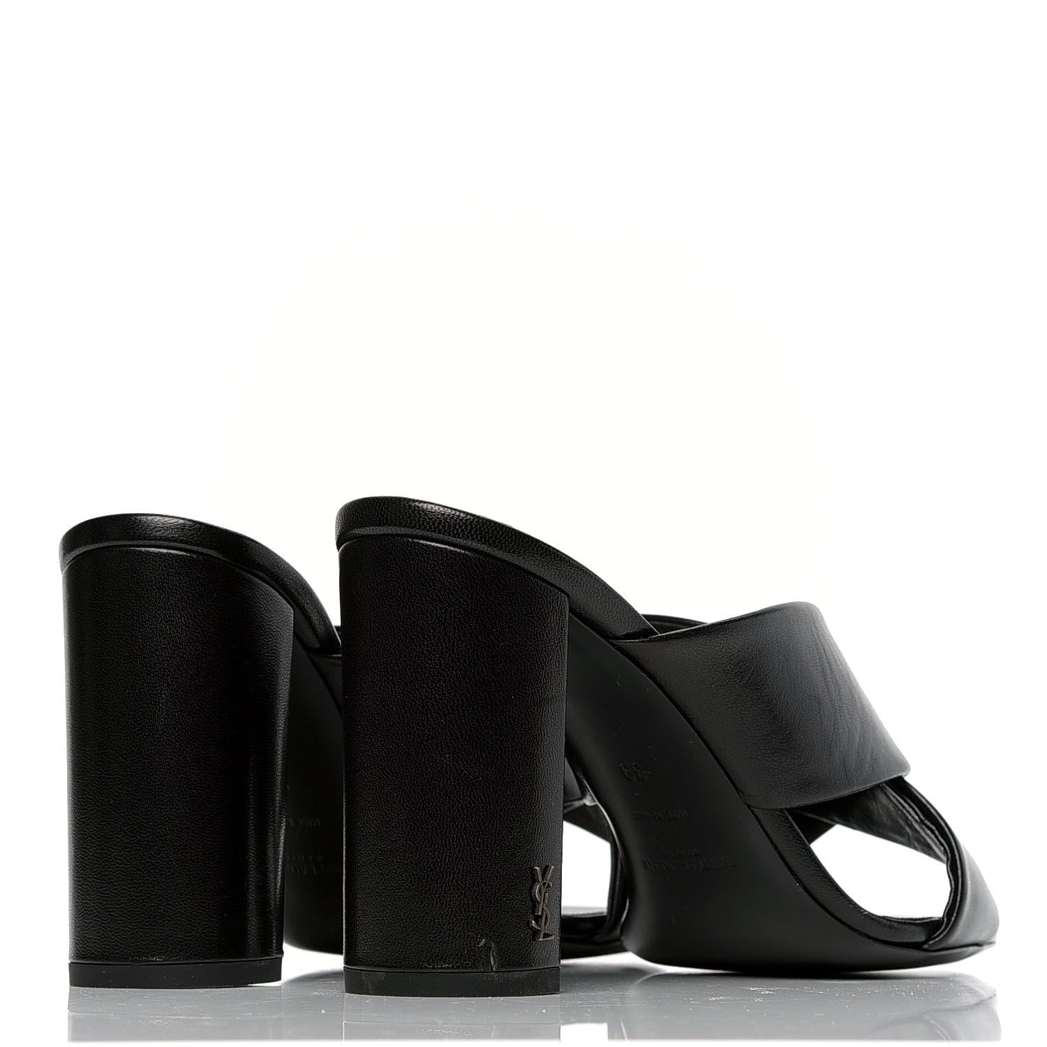 Saint Laurent Calfskin LouLou Mules 39 Black 5 of 6