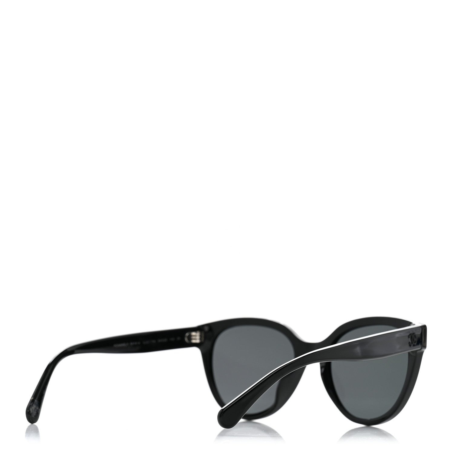Chanel Acetate CC Butterfly Sunglasses 5414-A Black 4 of 7