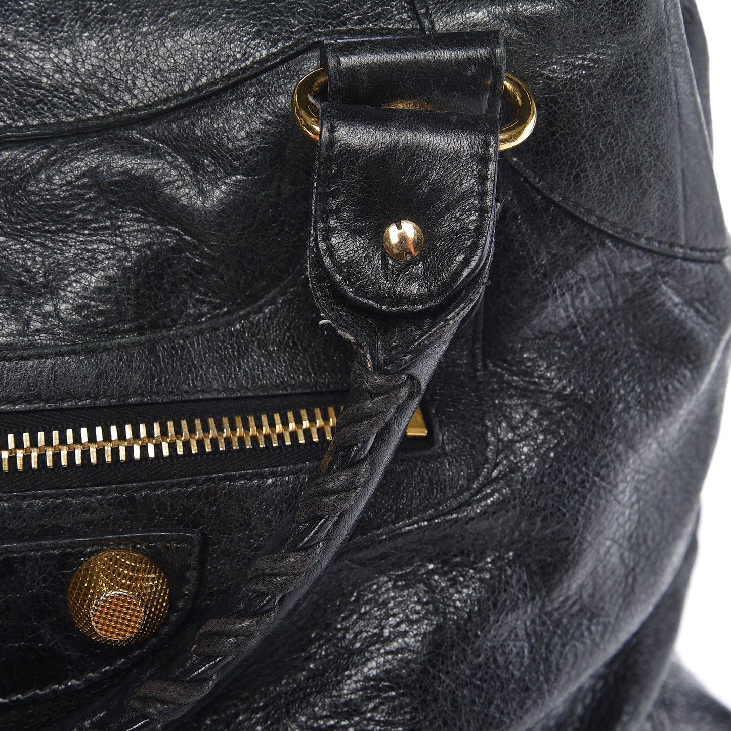 Agneau Giant 21 Gold Hardware Brief Black