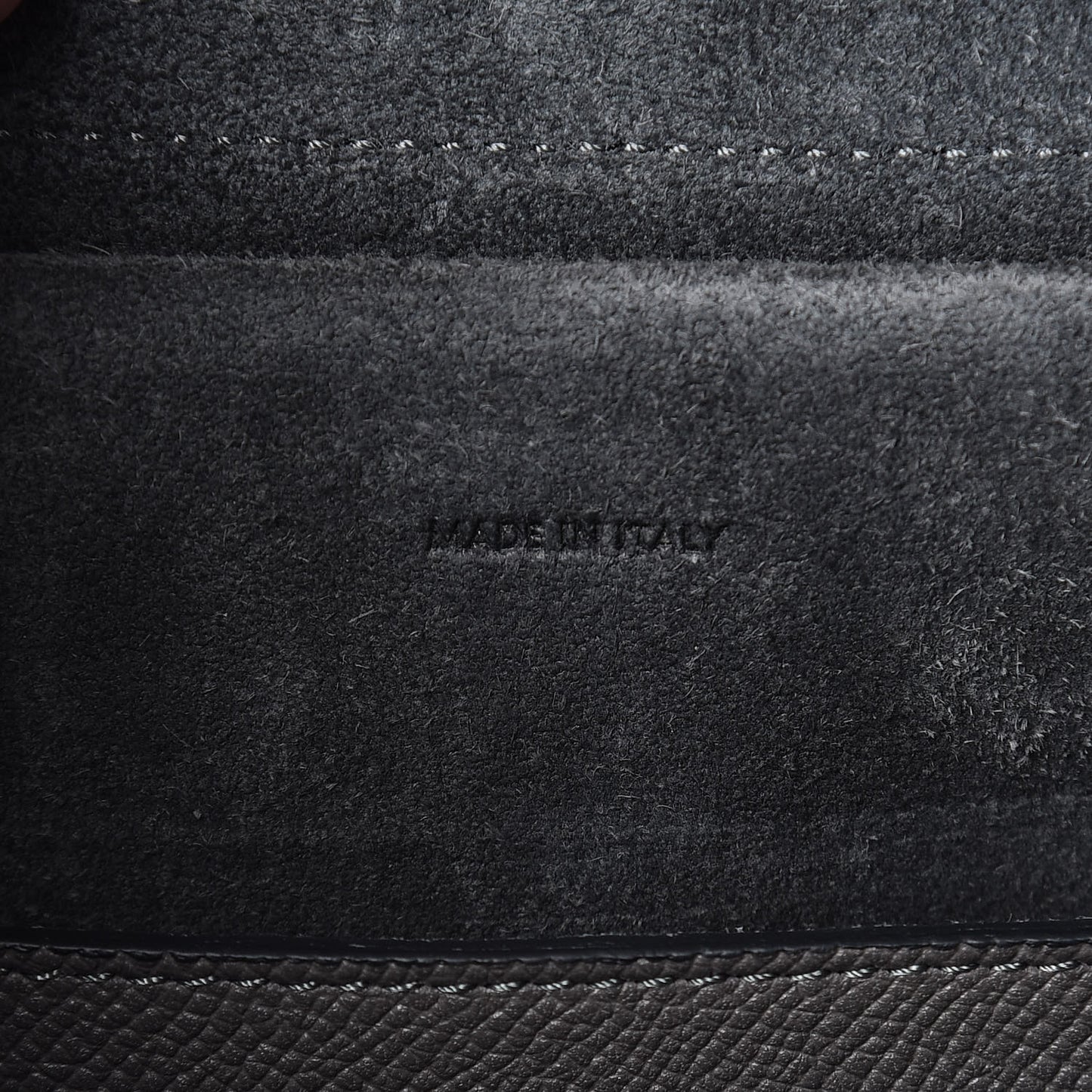 Baby Grained Calfskin Micro Belt Bag Grey