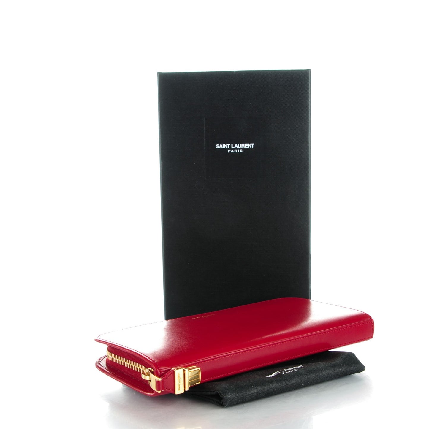 Calfskin Classic Zip Around Continental Wallet Rouge Orient