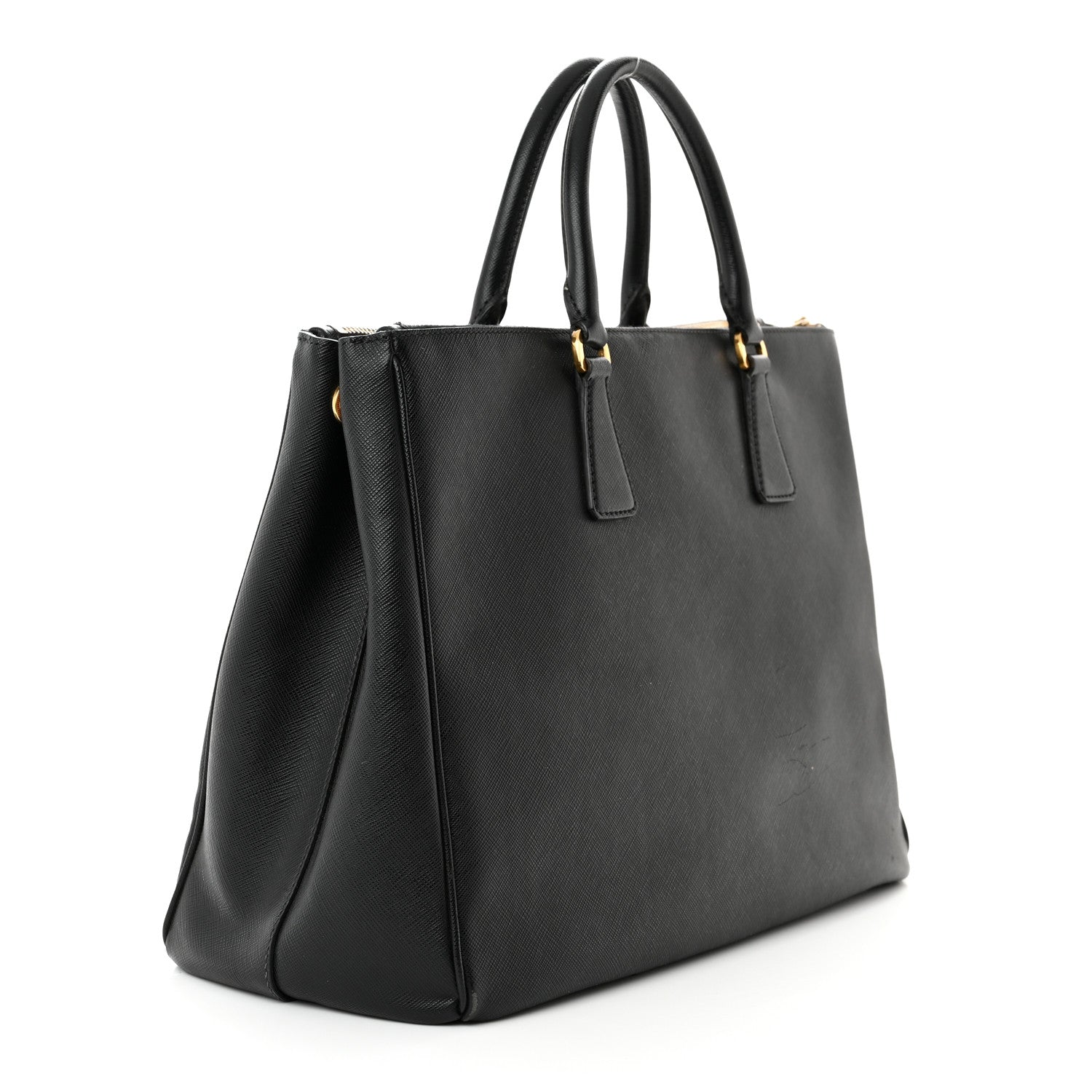 Prada Saffiano Large Galleria Double Zip Tote Black 3 of 16