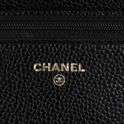 Chanel Caviar Quilted Wallet On Chain WOC Black 6 of 8