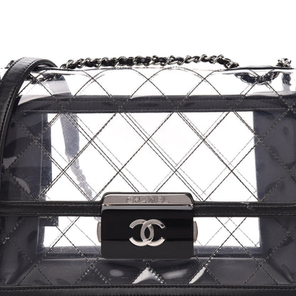 Chanel PVC Lambskin Quilted Beauty Lock Flap Black 11 of 12