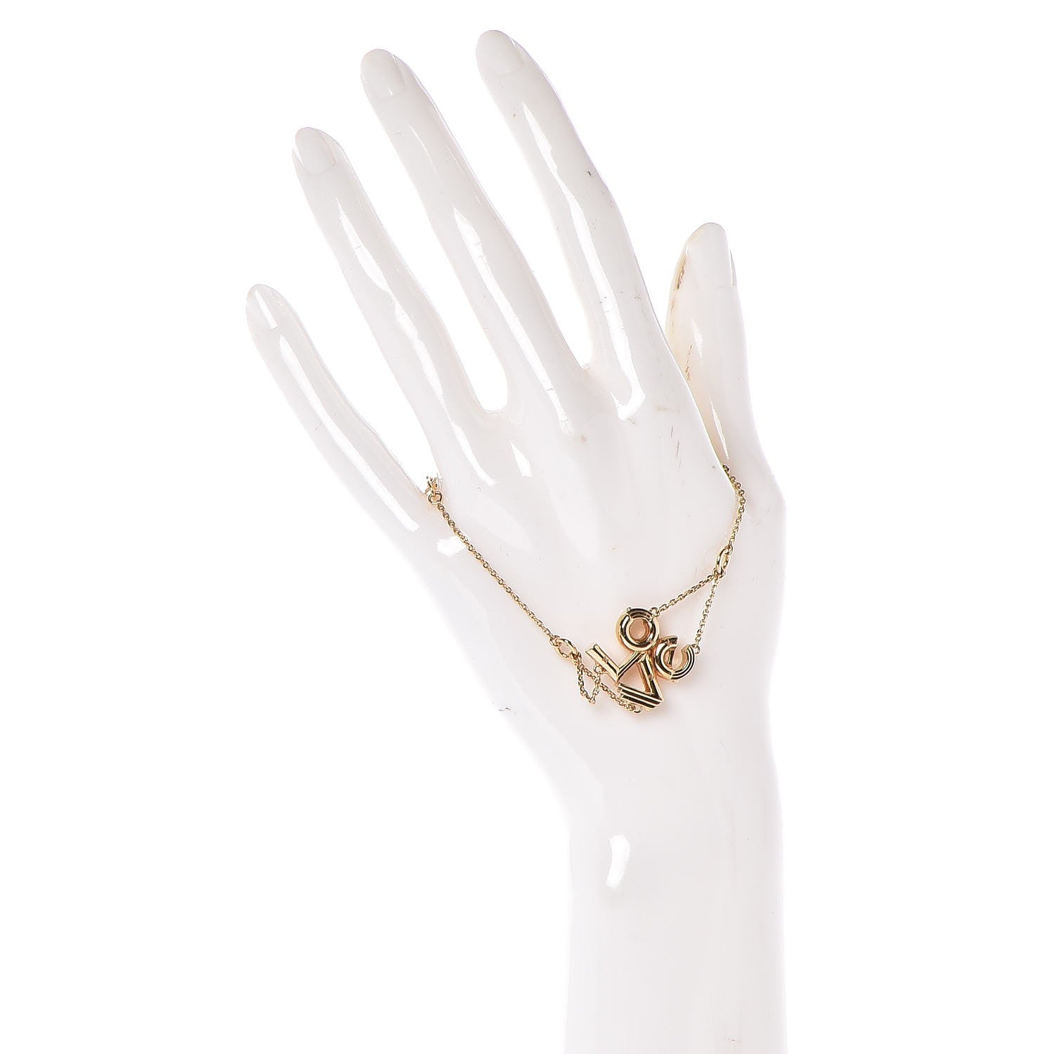 Louis Vuitton Brass LV & Me Love Bracelet Gold 2 of 5