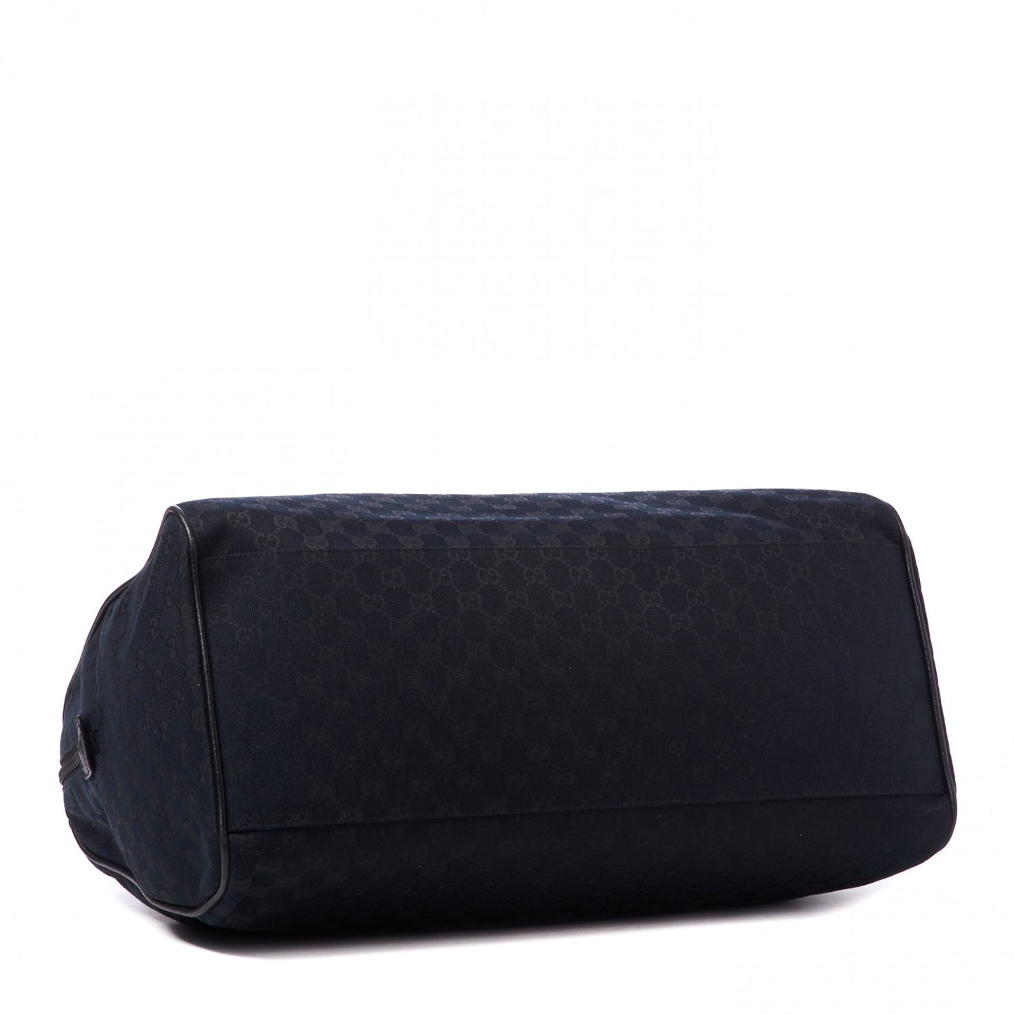 GG Monogram Web Large Collapsible Carry On Duffle Bag Black