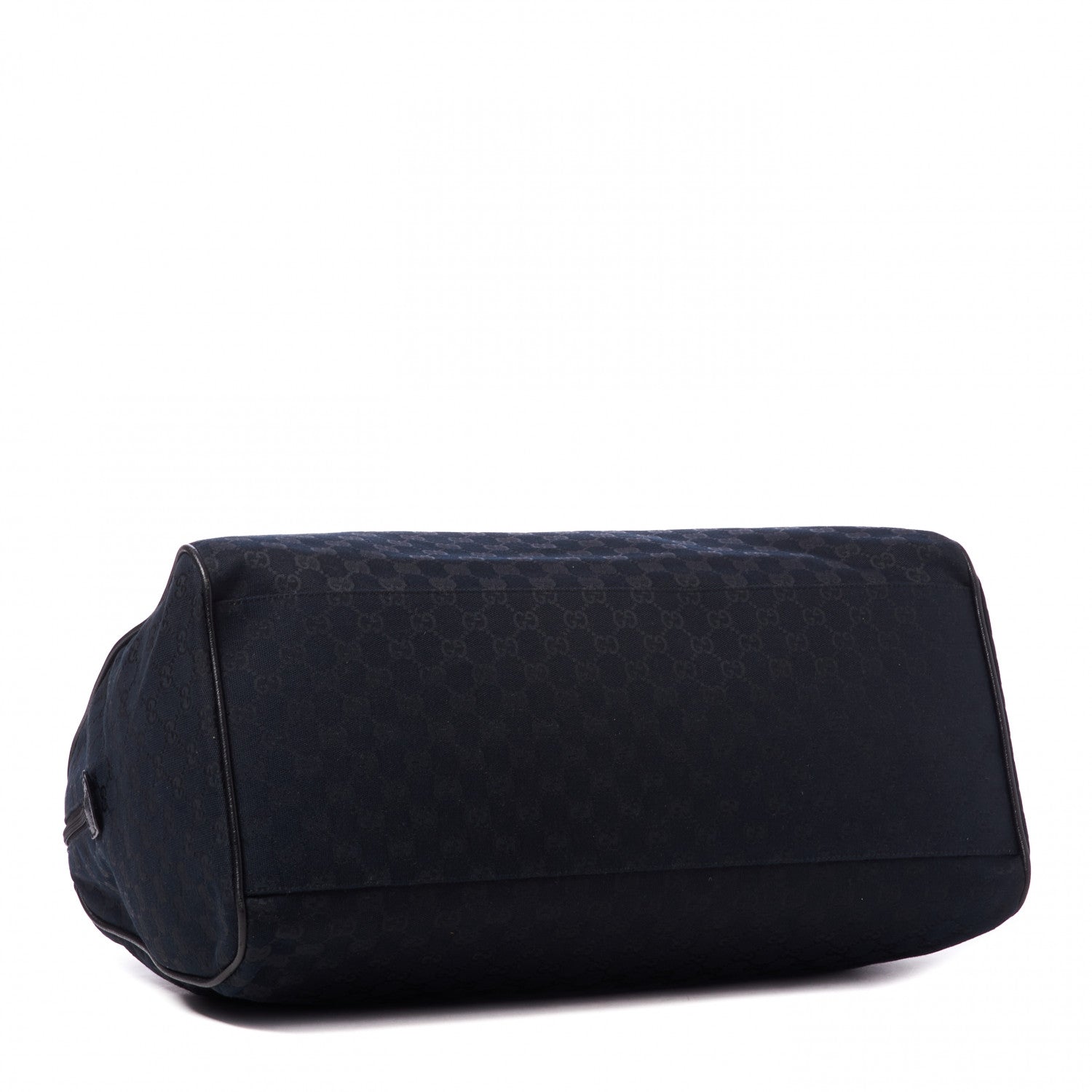 Gucci GG Monogram Web Large Collapsible Carry On Duffle Bag Black 3 of 8