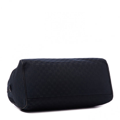 Gucci GG Monogram Web Large Collapsible Carry On Duffle Bag Black 3 of 8