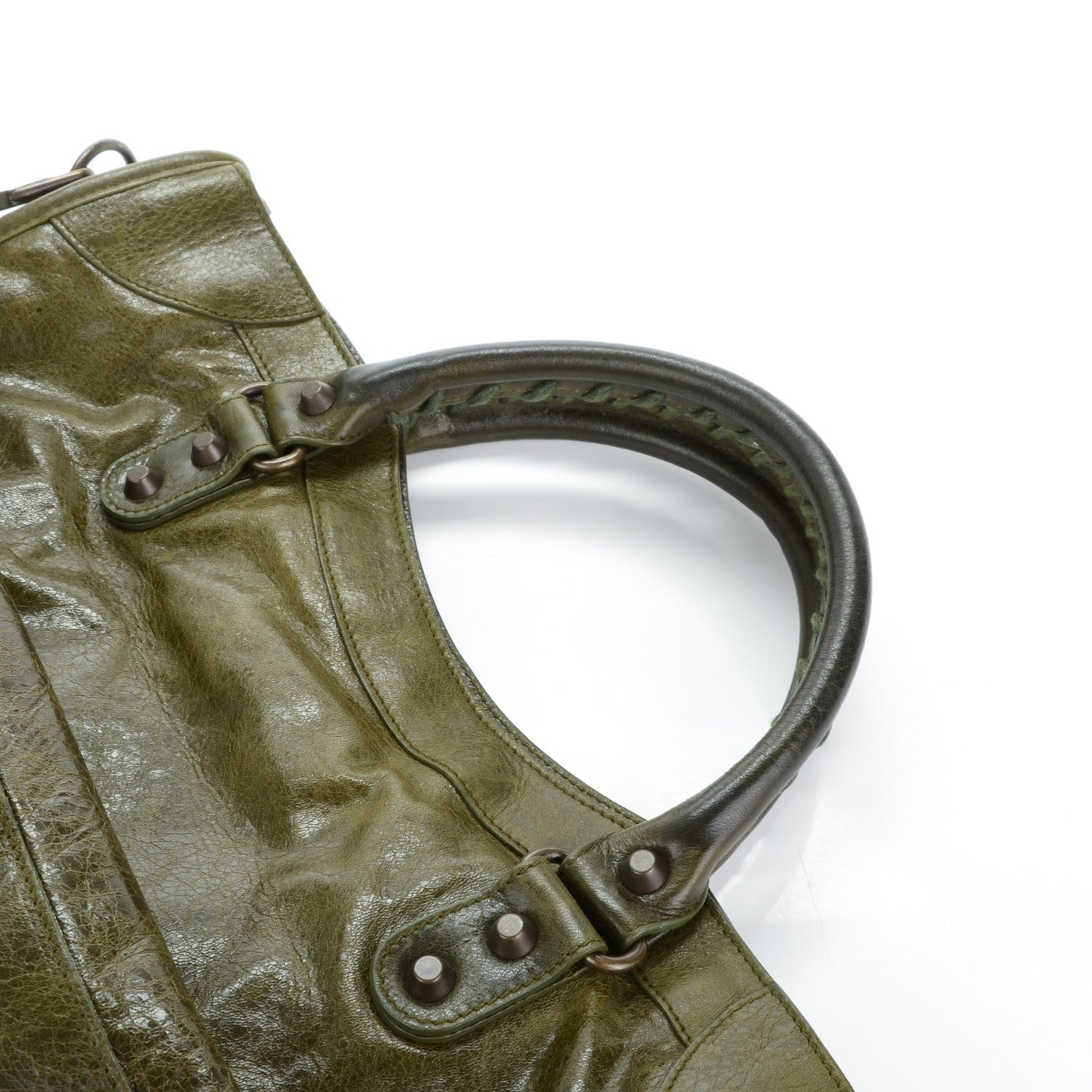 Balenciaga Chevre Classic Hardware City Olive 8 of 9