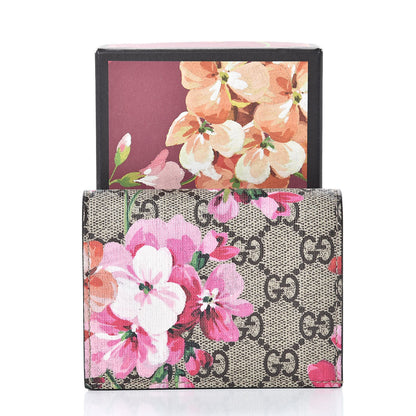 Gucci GG Supreme Monogram Blooms Card Case Beige Multicolor Dry Rose 10 of 10
