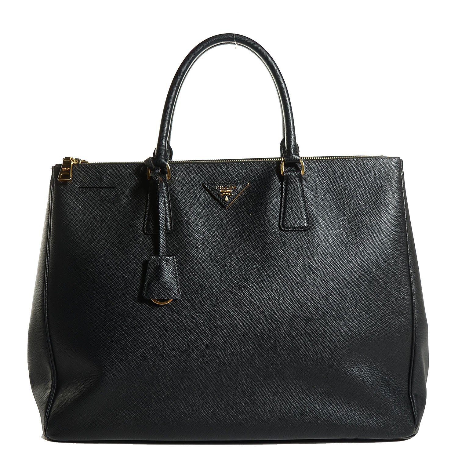 Prada Saffiano Lux Extra Large Galleria Double Zip Tote Black 1 of 10