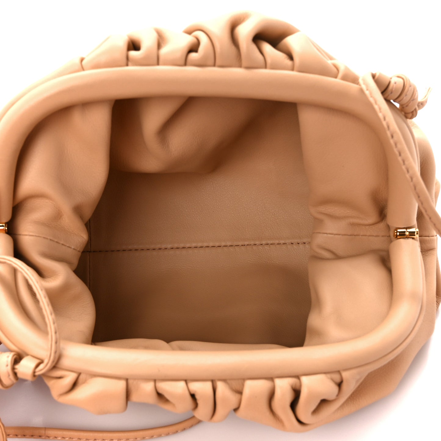 Butter Calfskin The Mini Pouch Almond